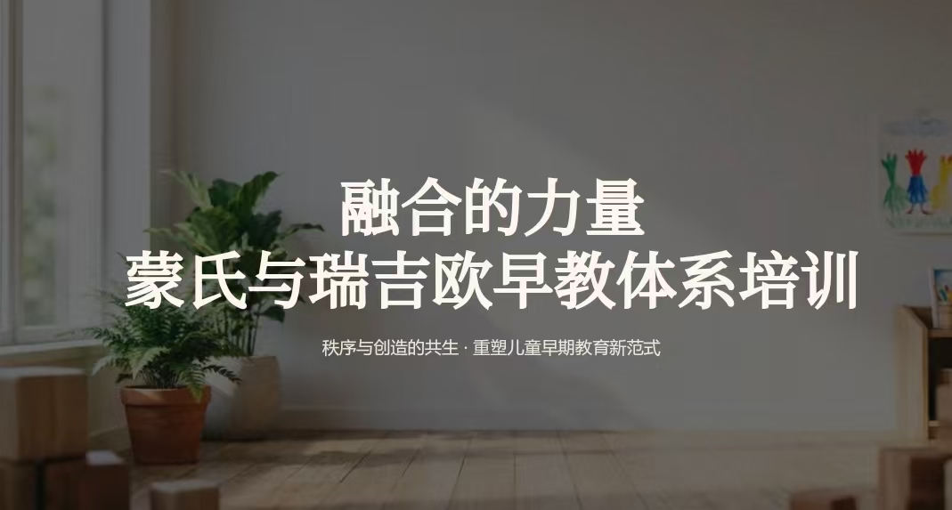 蒙氏 & 瑞吉欧早教体系培训